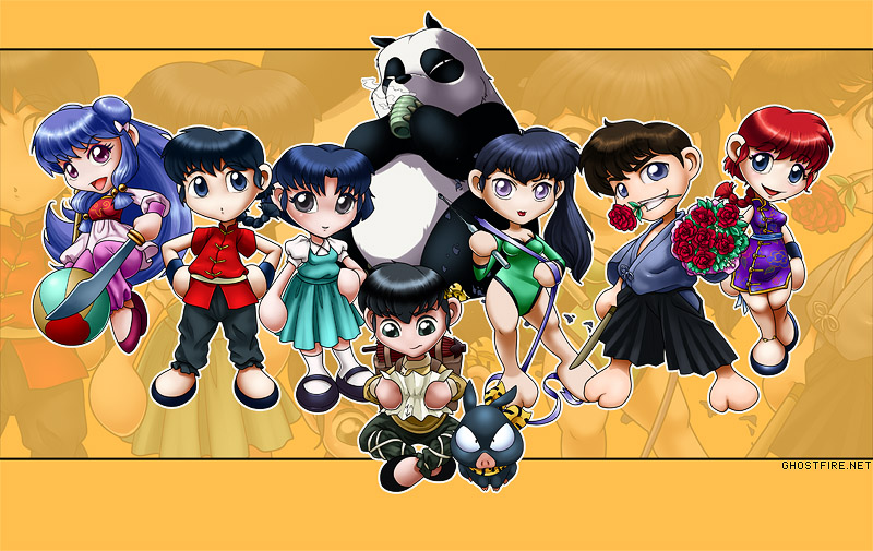 Ranma 1/2 Group by ghostfire