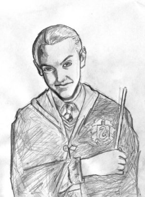 Tom Felton as Draco Malfoy by gilderoyrocks