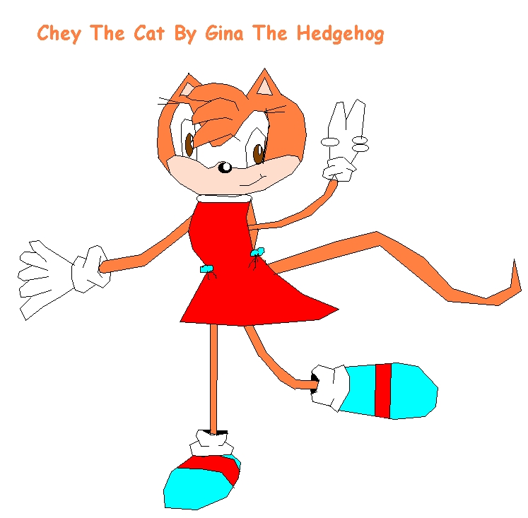 Chey The Cat On Paint by ginathehedgehog