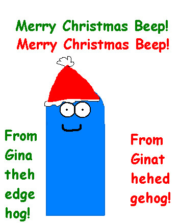 Christmas Gift For Beep by ginathehedgehog