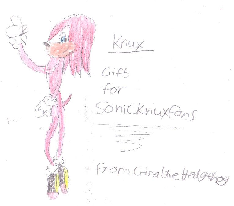 Knux *Gift For Sonicknuxfans* by ginathehedgehog
