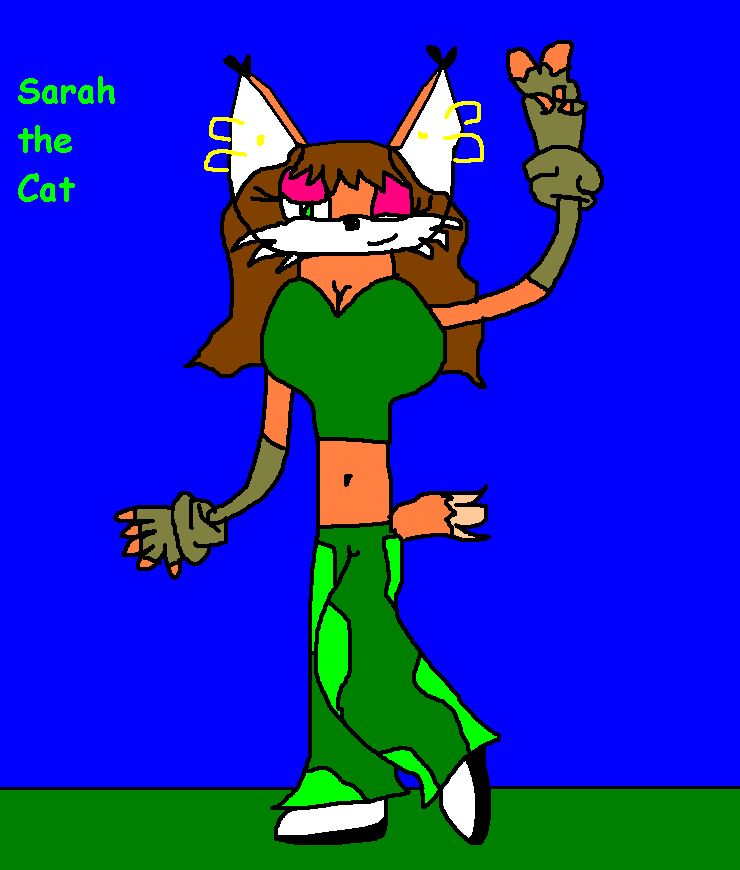 Sarah The Cat *Request from Saskuegurl* by ginathehedgehog