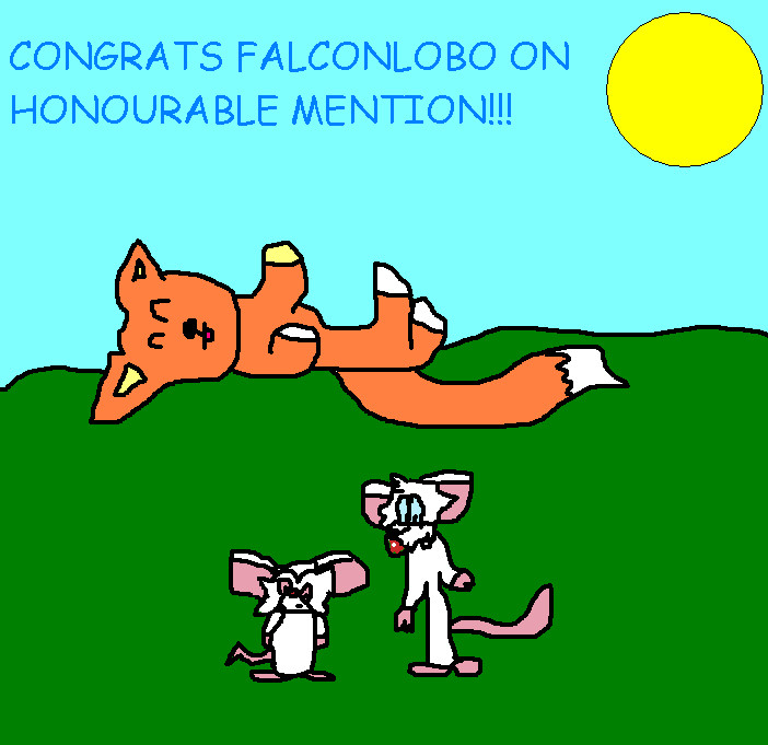 Pinky, Brain And A Random Fox *Gift For Falconlobo* by ginathehedgehog
