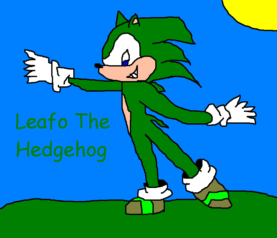 Leafo The Hedgehog by ginathehedgehog