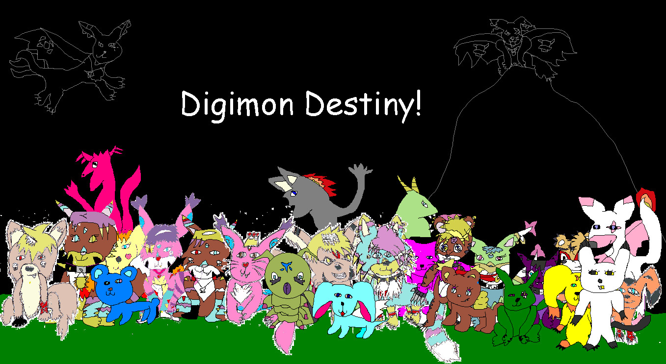 Digimon Destiny Front Cover (New Digimon Story) by ginathehedgehog