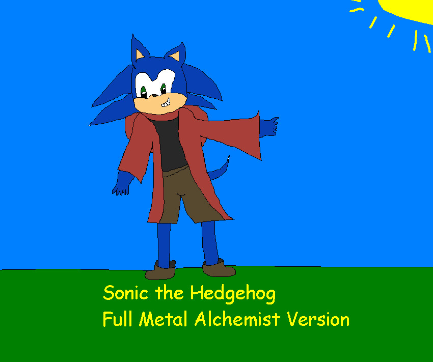 Sonic Full Metal Alchemist Form *Request From Jaymon7* by ginathehedgehog