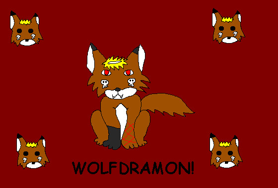 Wolfdramon *Contest Entry For PunkWolfGirl's Contest* by ginathehedgehog