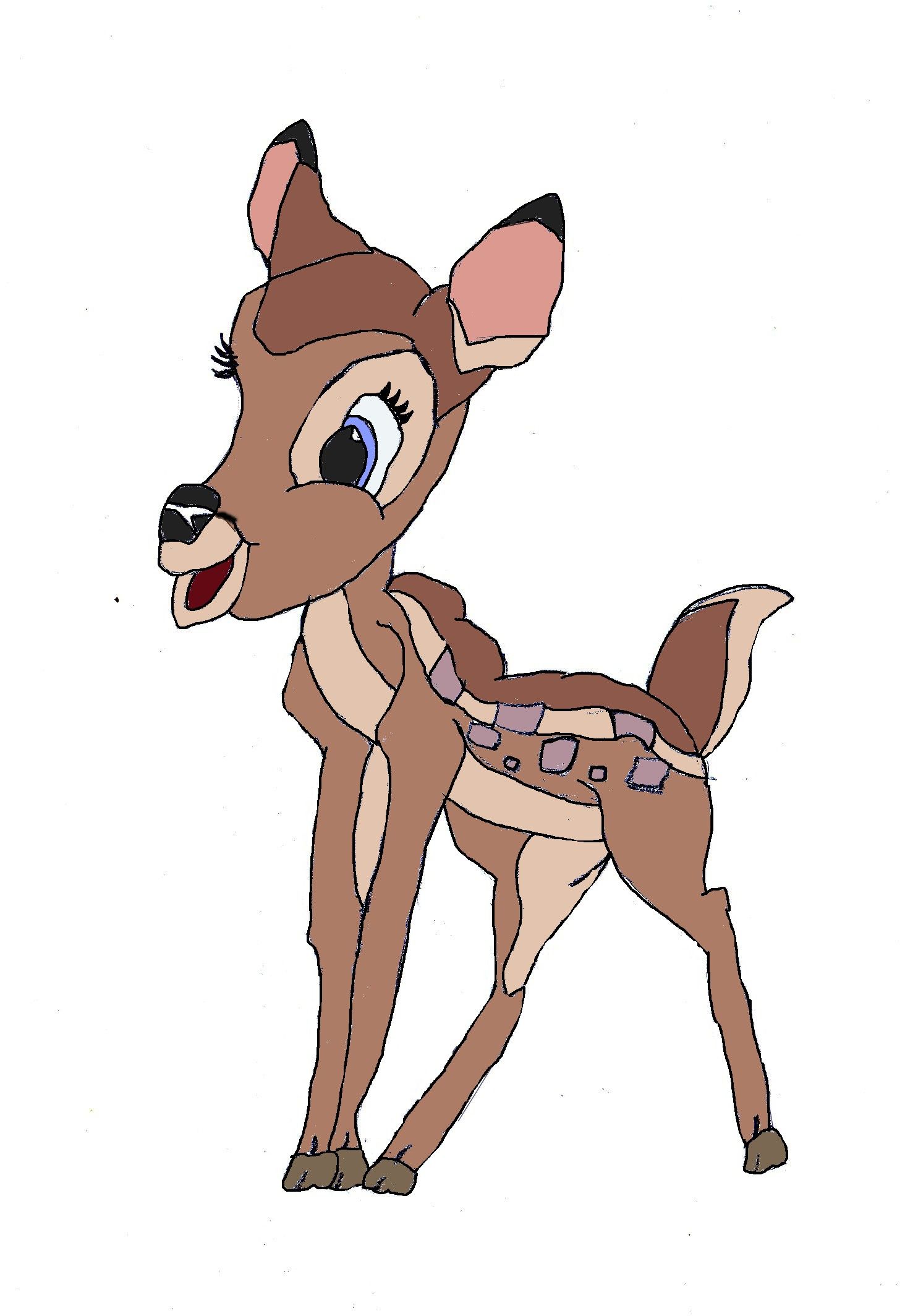 Faline From Bambi (Coloured) by ginathehedgehog