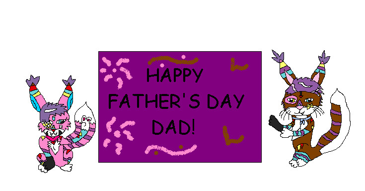 Happy Father's Day From Zashomon And Kohakumon! by ginathehedgehog