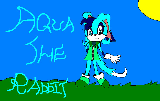 Aqua The Rabbit *Request From AquaTheRabbit* by ginathehedgehog