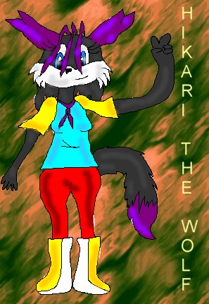 Hikari the Wolf *Request From HikariTheWolf* by ginathehedgehog