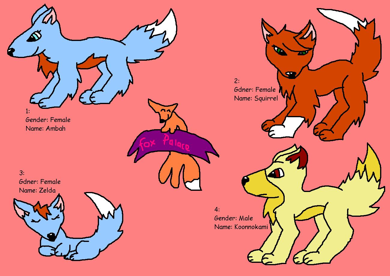 Fox Palace 8 ALL ADOPTED! by ginathehedgehog