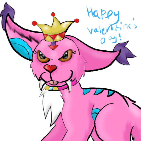 Happy Valentine's Day From Masheedramon! by ginathehedgehog