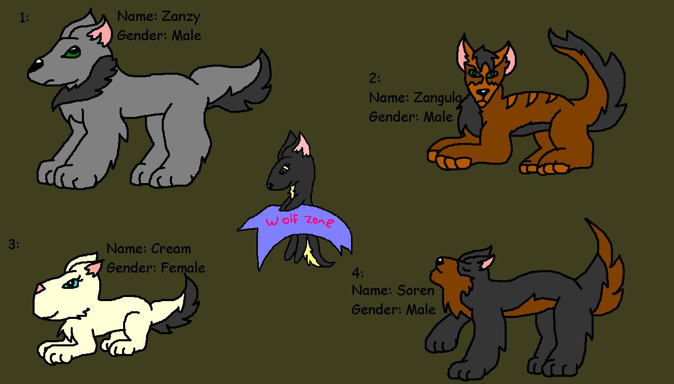 Wolf Zone 3 ALL ADOPTED! by ginathehedgehog