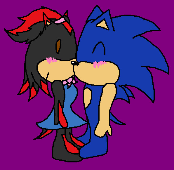 SonGin Chibi Kiss by ginathehedgehog