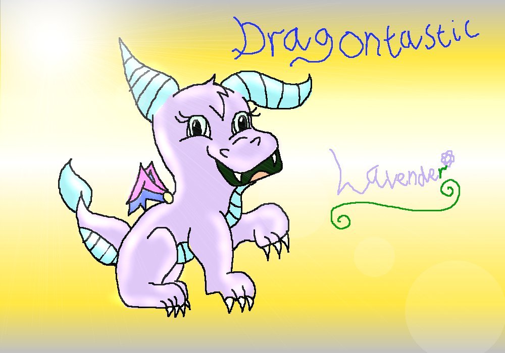 Dragontastic - Lavender (Edited) by ginathehedgehog