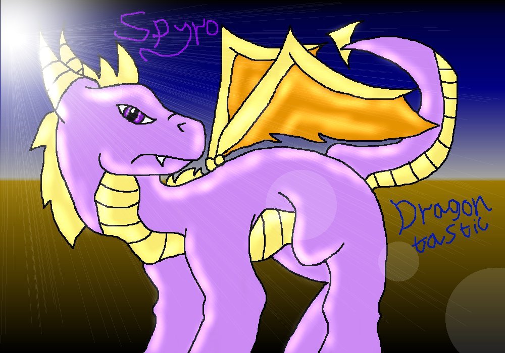 Dragontastic - Spyro (Edited) by ginathehedgehog
