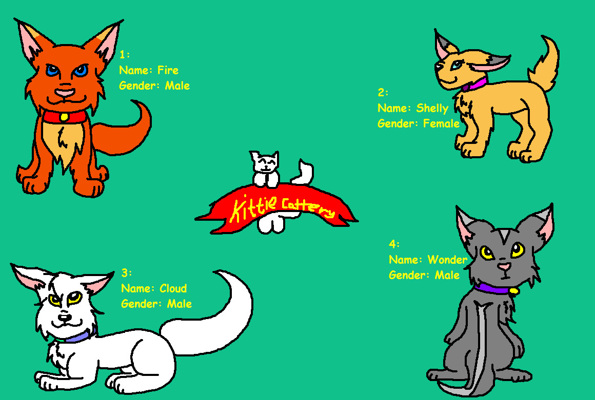 Kittie Cattery 5 ALL ADOPTED! by ginathehedgehog