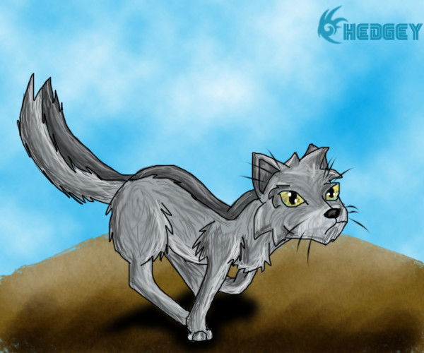 Graystripe Manga Style *Request From InvaderKrazzy* by ginathehedgehog