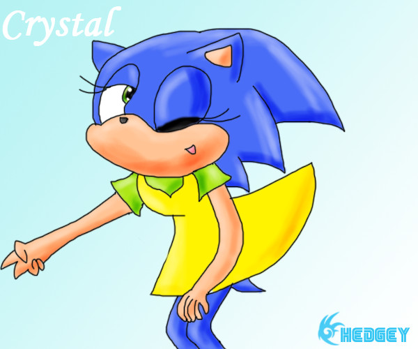 Crystal The Hedgehog *Request From Creamandoppufan166* by ginathehedgehog