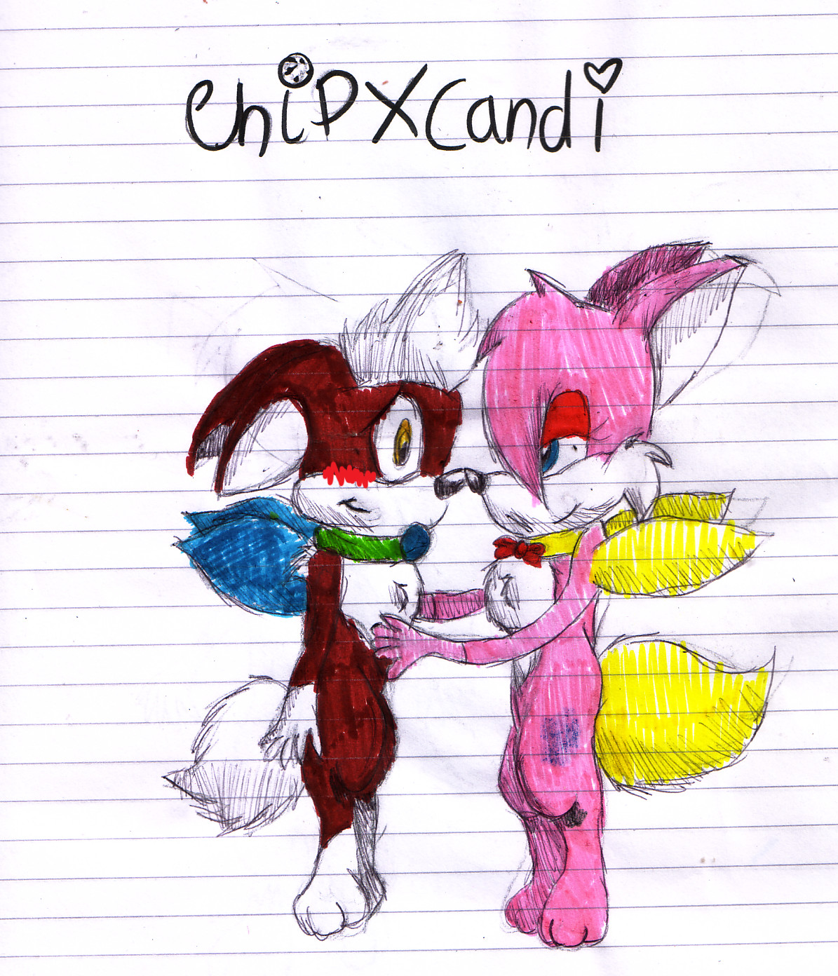 ChipxCandi by ginathehedgehog