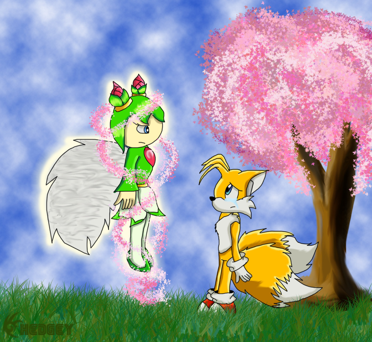 Taismo - Cherry Blossom Angel by ginathehedgehog