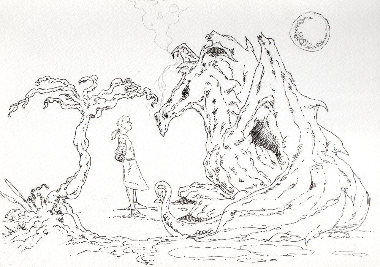Georgina And The Dragon by ginathehedgehog