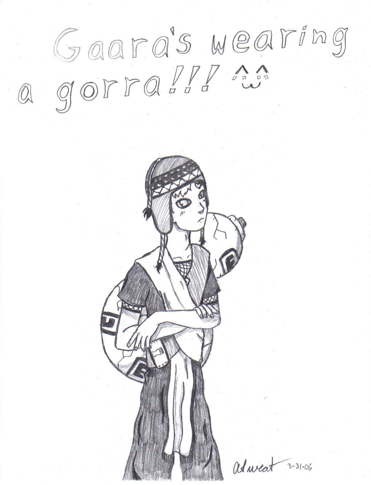 Gaara's Wearing a Gorra by gohan209