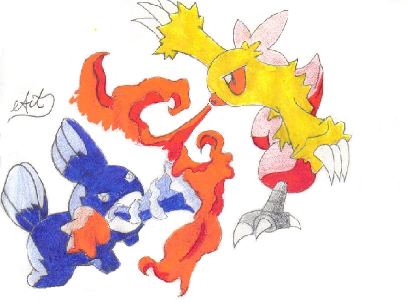 pokemon battle by gokuthemighty