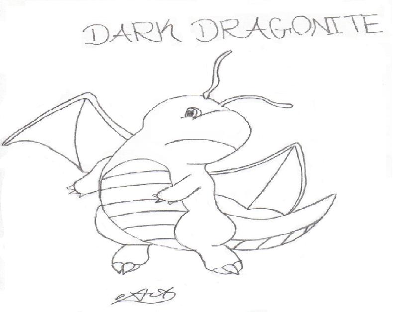 dark dragonite by gokuthemighty