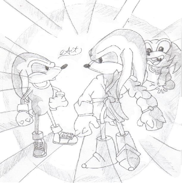 knuckles,kid knuckles and knuckles dad by gokuthemighty