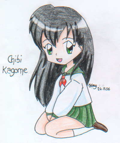 Chibi Kagome by gondoey