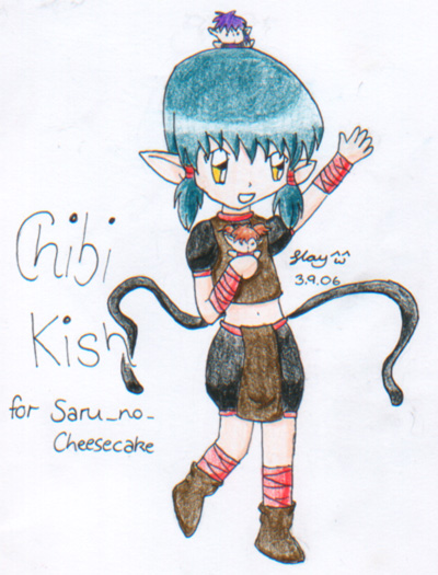 Chibi Kisshu-Request, Saru_no_Cheesecake by gondoey