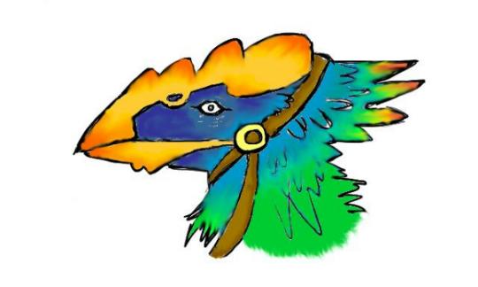Likeable lizard of Utapau (coloured) by goody2shoesams