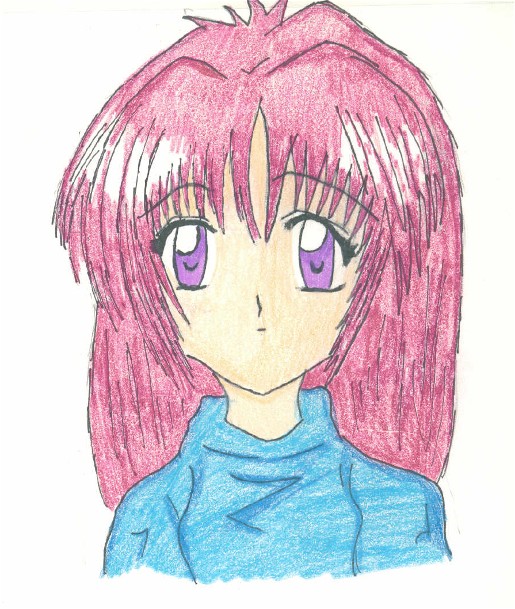 Pink-Haired-Purple-Eyed-Chick-With-A-Blue-Sweater by gothicmermaid05
