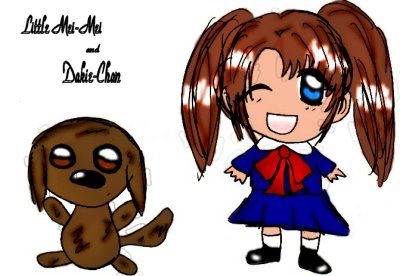 Little Mei-Mei and Dakie-Chan by gothicmermaid05