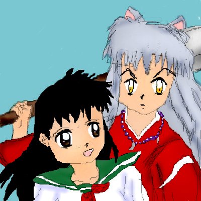 Inuyasha and Kagome by gothicmermaid05