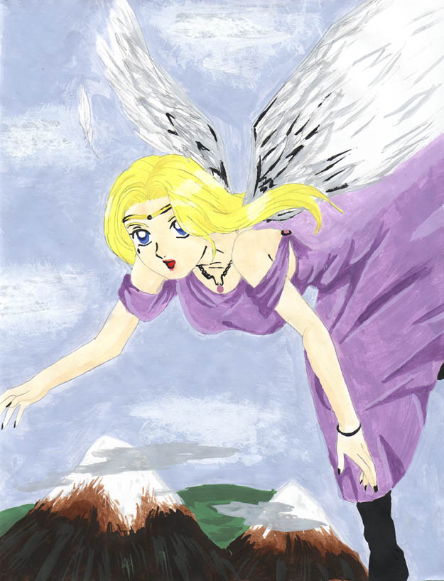 Flying Angel by gothicrinoa