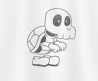 Skelaton Turtle(Mario) by govikingz07