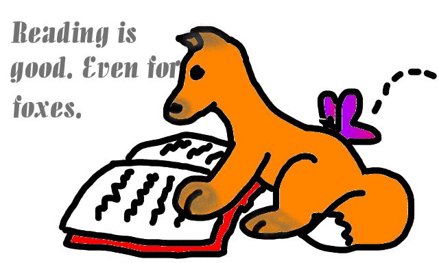 Foxy Can Read! ^^ by grace91390