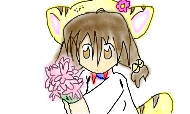 Puchiko and Flowers by grace91390