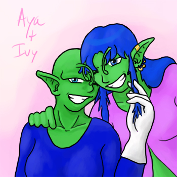 Aya & Ivy by greenangel