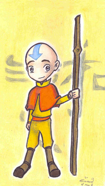 Avatar Chibies: Aang by greyhound