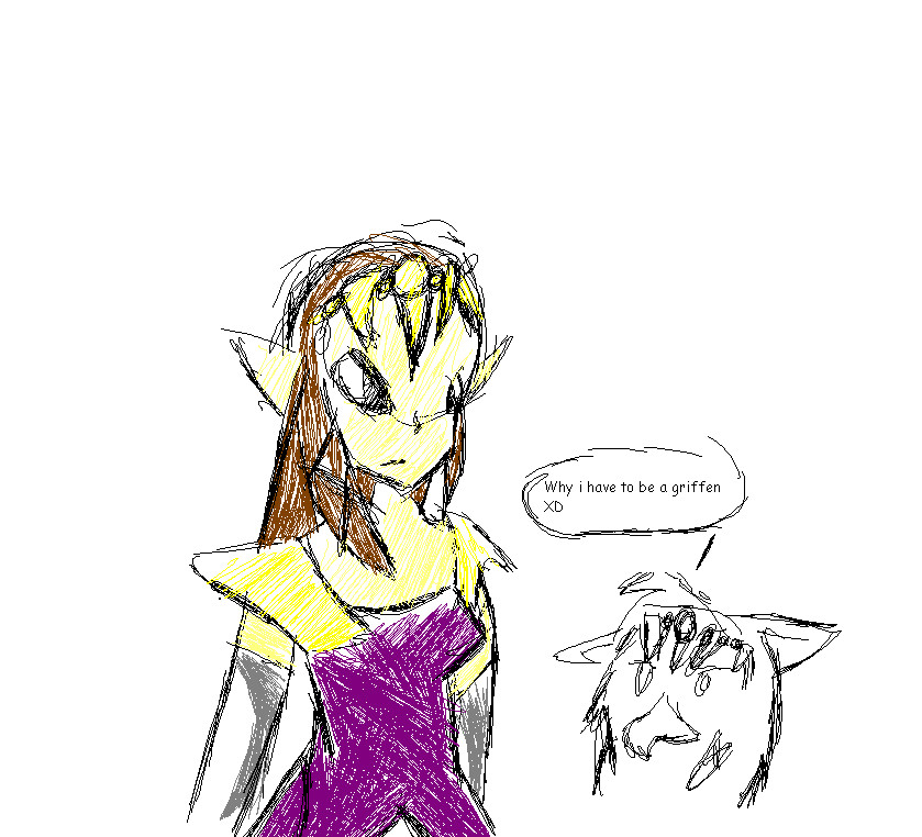 first drawing of Zelda XD by griffin101