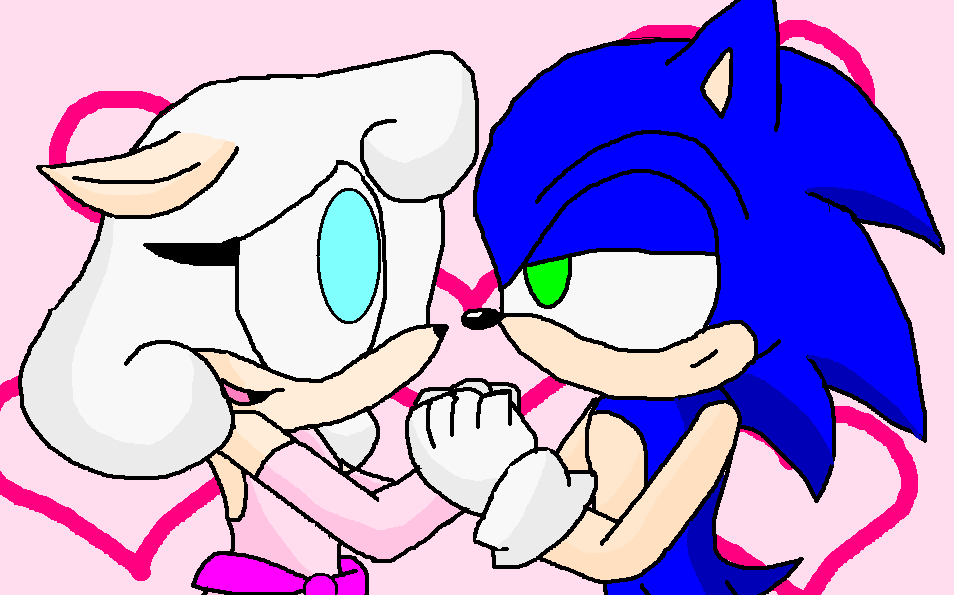 Halie and Sonic by HalieSheep