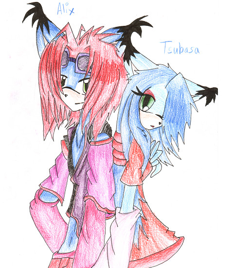 Alix and Tsubasa ( NOT A COUPLE!) by Halloween
