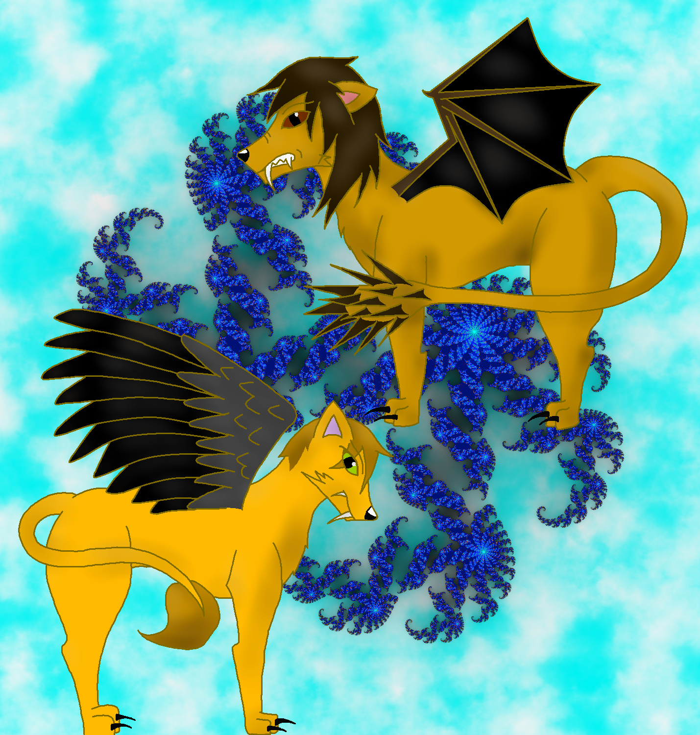 Manticore and Sphinx by Hamstar27