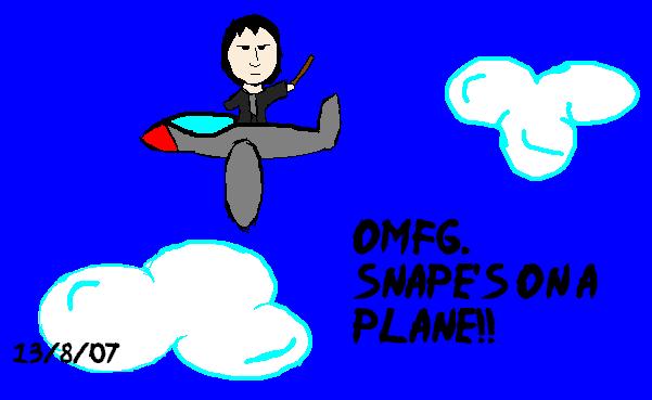 Snape's on a Plane by HappyTreeFriend