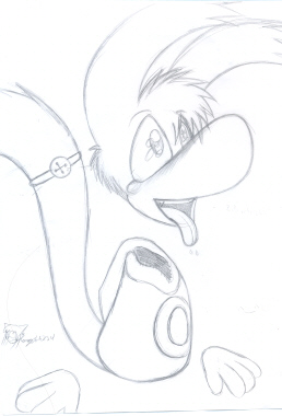 Rayman being puppyish by HarpyLink234