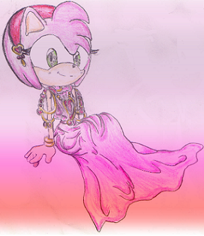 Amy Rose (in a  new dress) by Harumiko_Chan